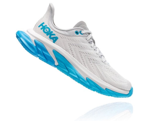 Hoka One One Clifton Edge Womens UK - Blue Road Running Shoes - XWARK1273